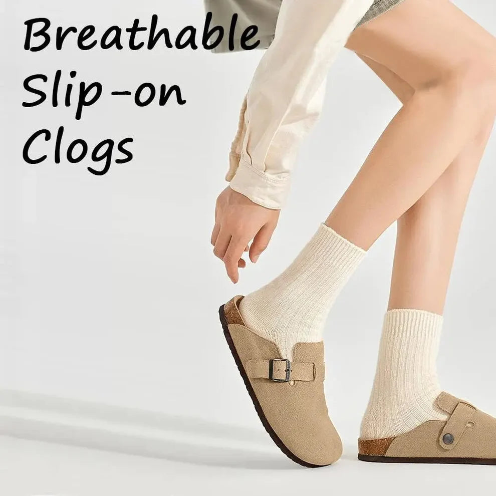 Sandales mules fermées style Birk