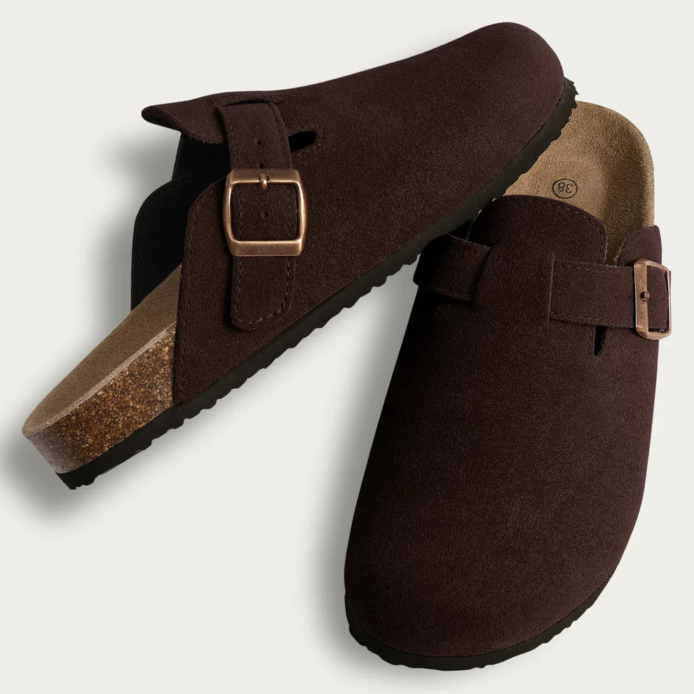 Sandales mules fermées style Birk