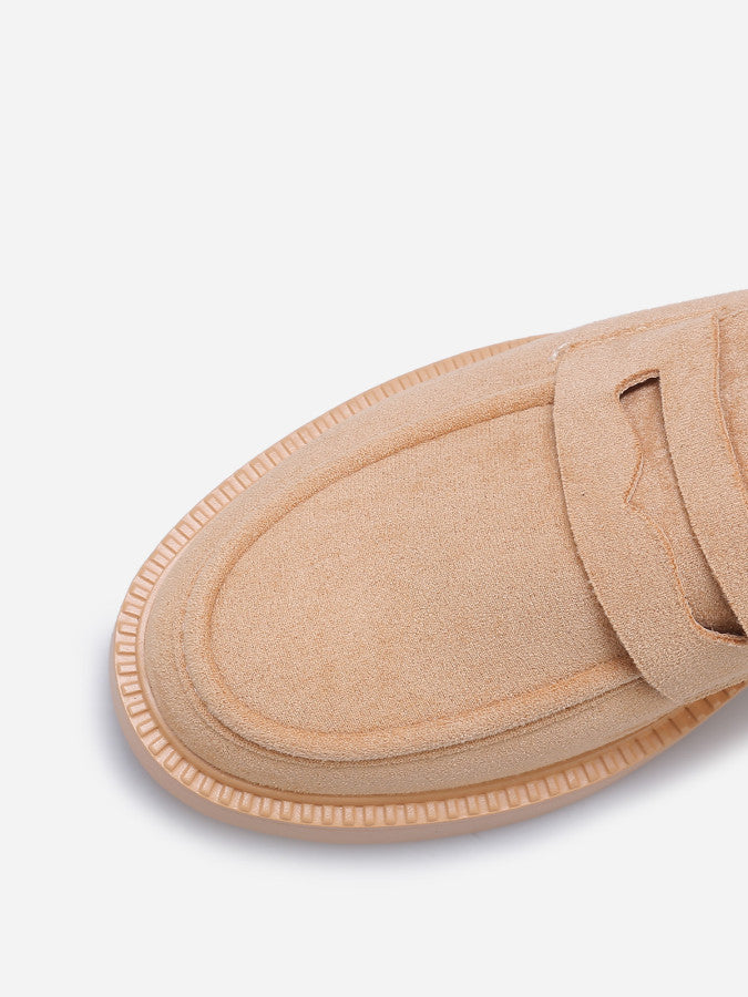 Mocassins classiques en suédine camel - Camel