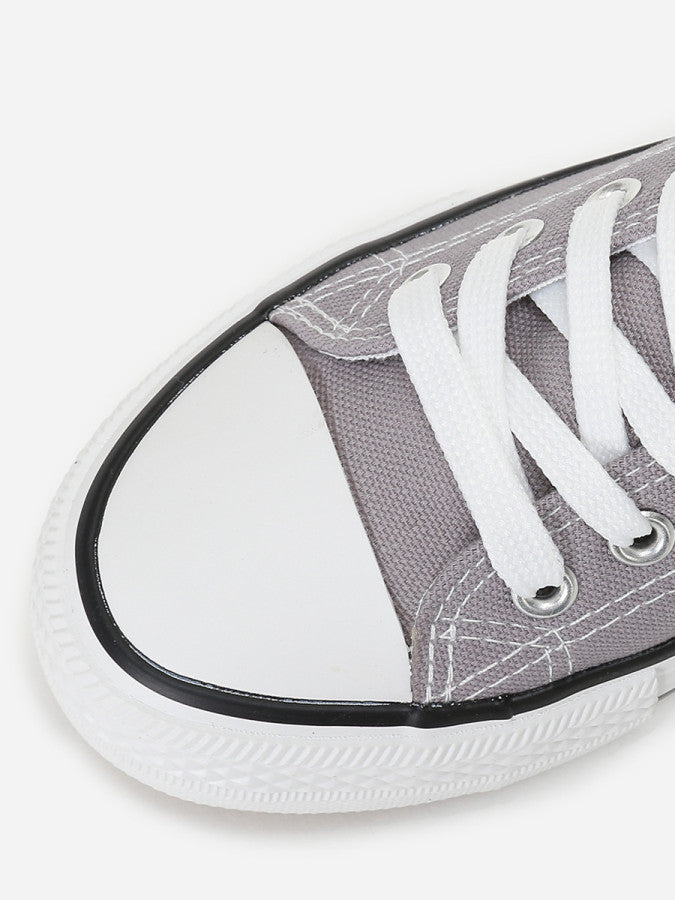 Tennis basses en toile - Gris