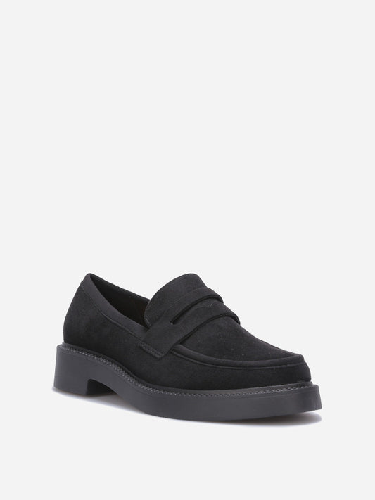 Mocassins classiques en suédine noirs - Noir