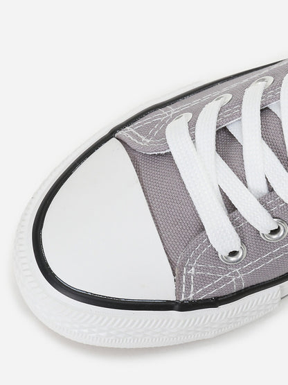 Tennis basses en toile - Gris